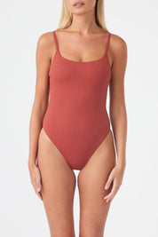 Signature Simple One Piece - Earth Red