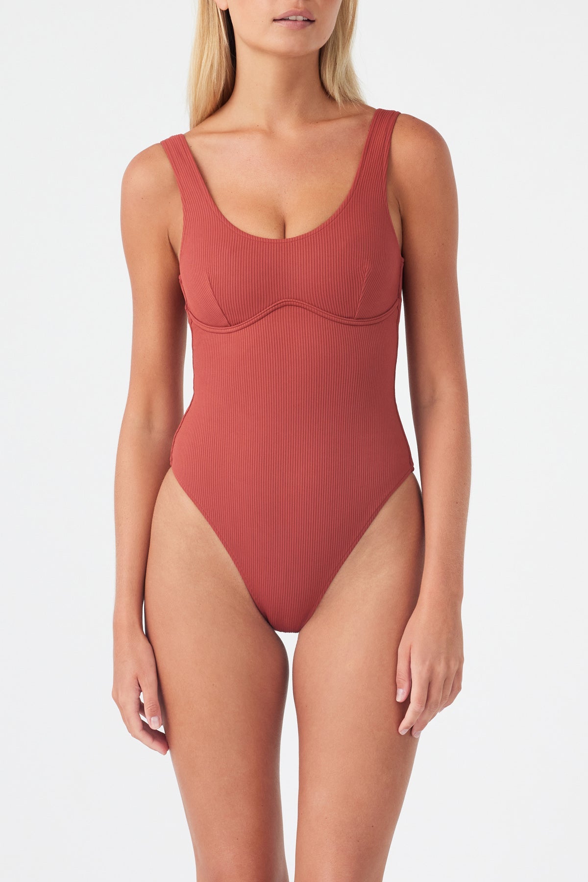 Signature Bralette One Piece - Earth Red