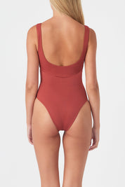 Signature Bralette One Piece - Earth Red