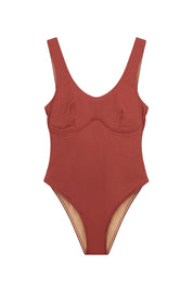 Signature Bralette One Piece - Earth Red