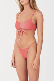 Chilli Stripe Rib Curve String Brief
