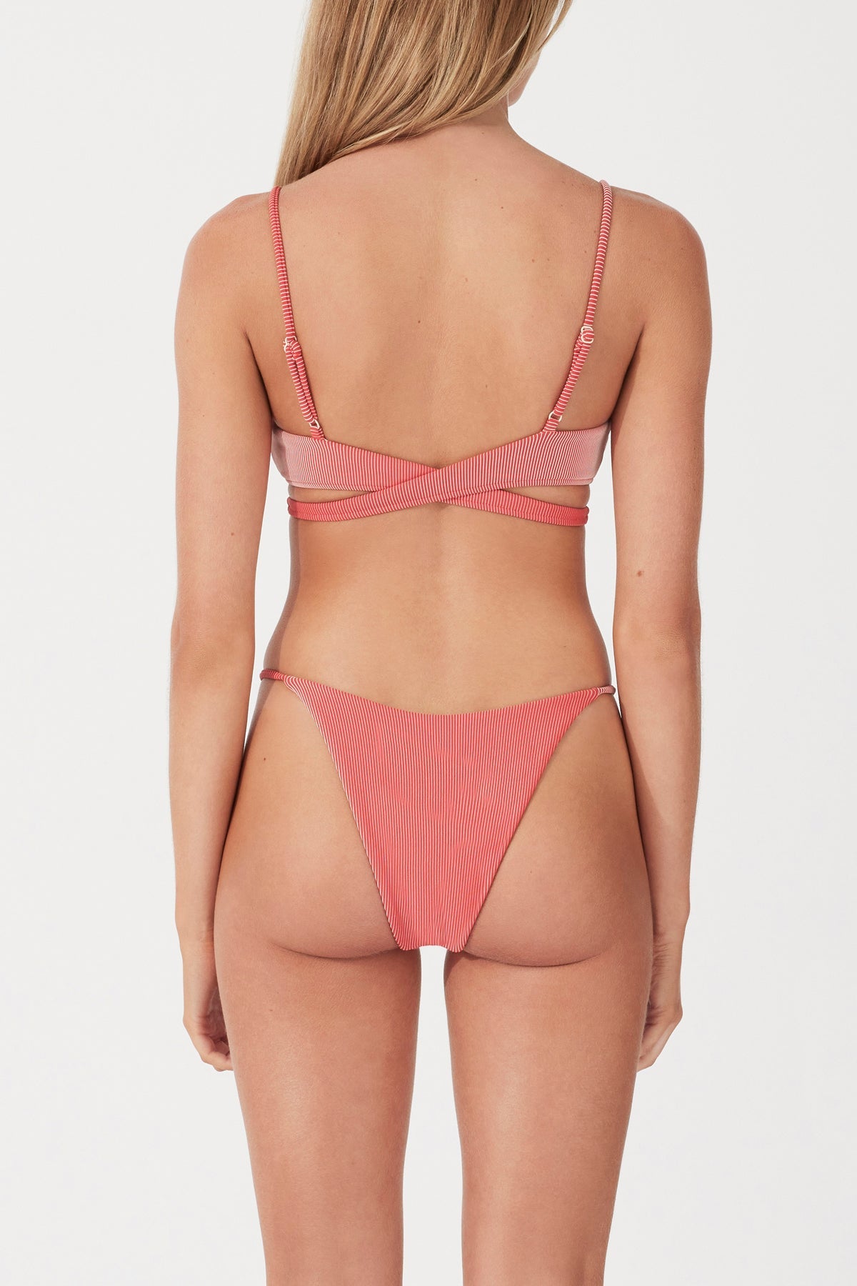 Chilli Stripe Rib Curve String Brief