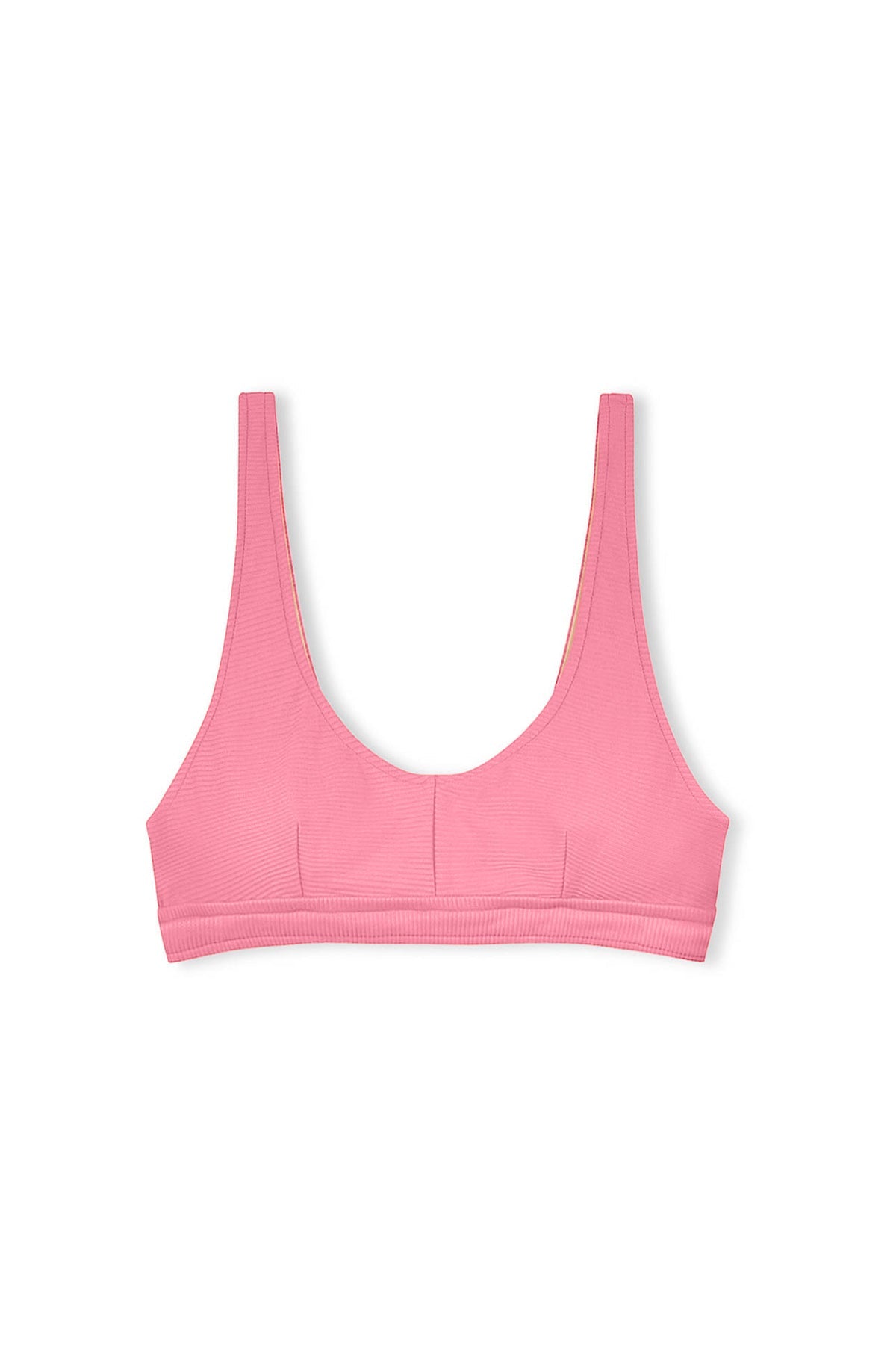 Signature Waistband Bralette Top - Flamingo Pink