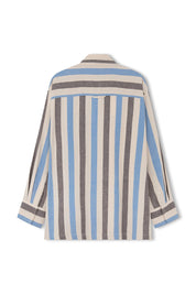 Sky Stripe Organic Cotton Blend Shirt