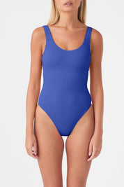 Signature Scooped Back One Piece - Deep Blue