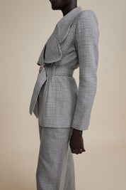 Pacific Jacket Grey Houndstooth