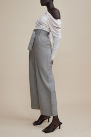 Pacific Pant Grey Houndstooth