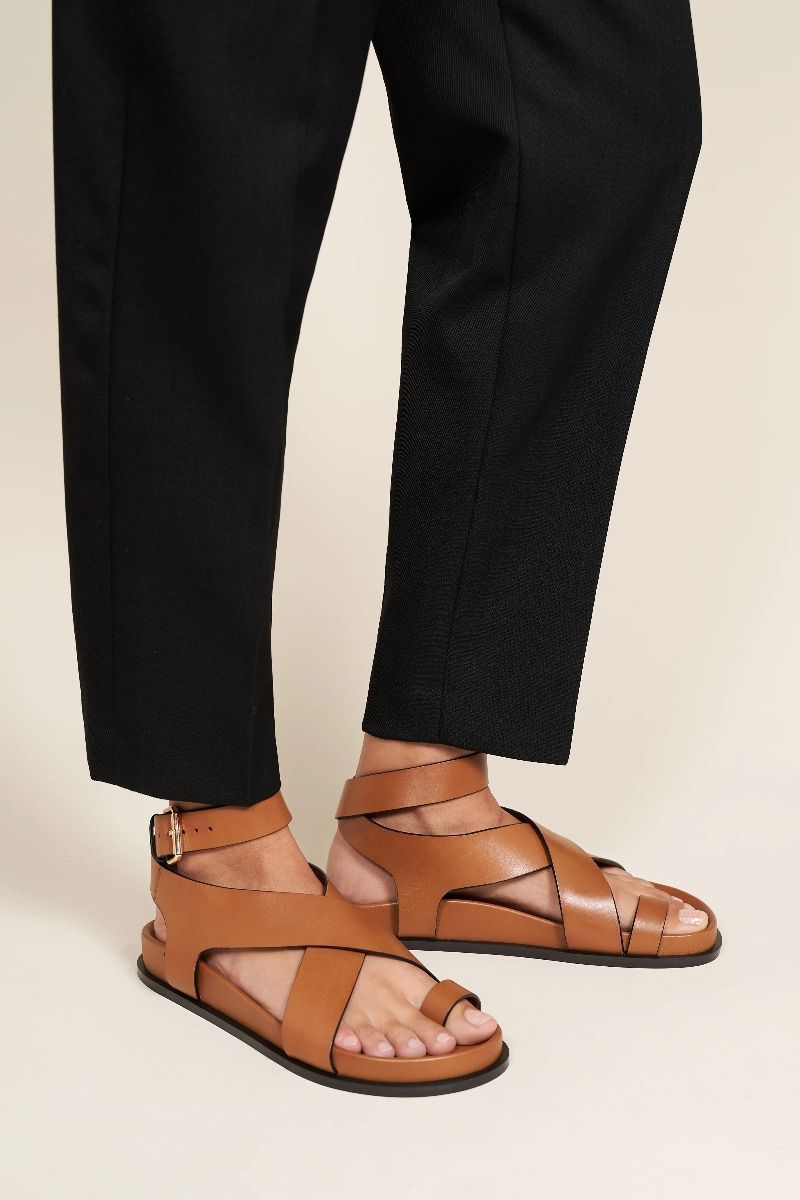 The Jalen Sandal Deep Tan