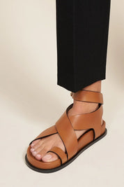 The Jalen Sandal Deep Tan