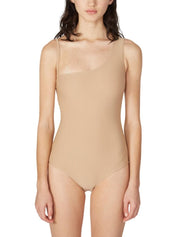 Contrast Shoulder Swim Nude