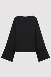 Architectural Wool Sweater Black