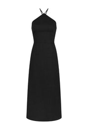 arkitaip Maxi Dresses The Rita Halterneck Dress in black