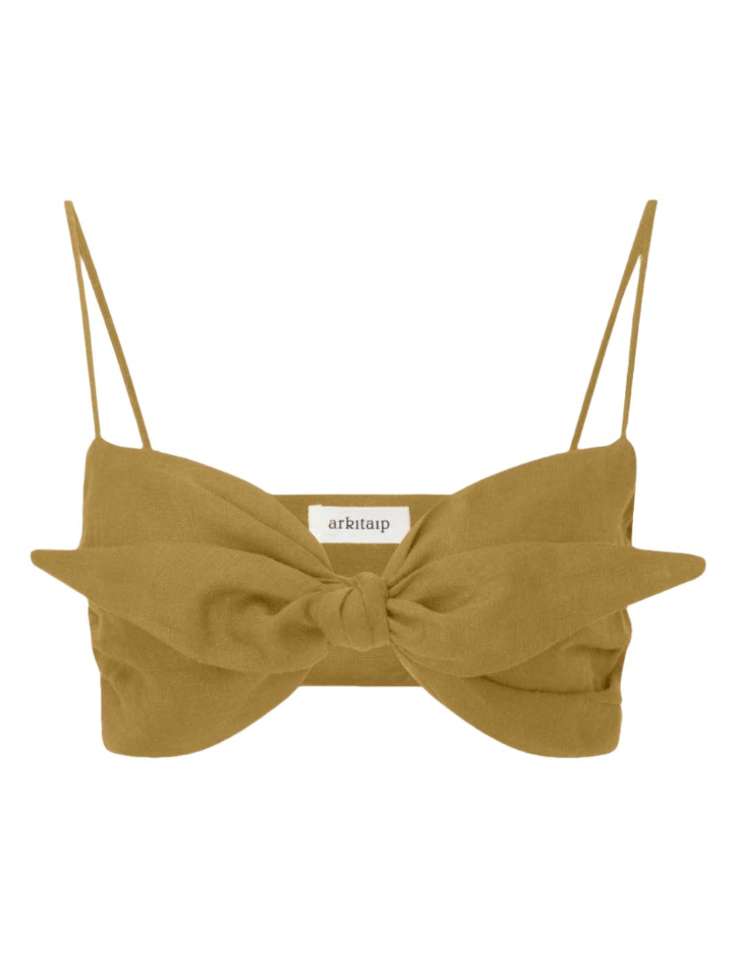  willow green The Xavi Bandeau Top in willow green - Sample