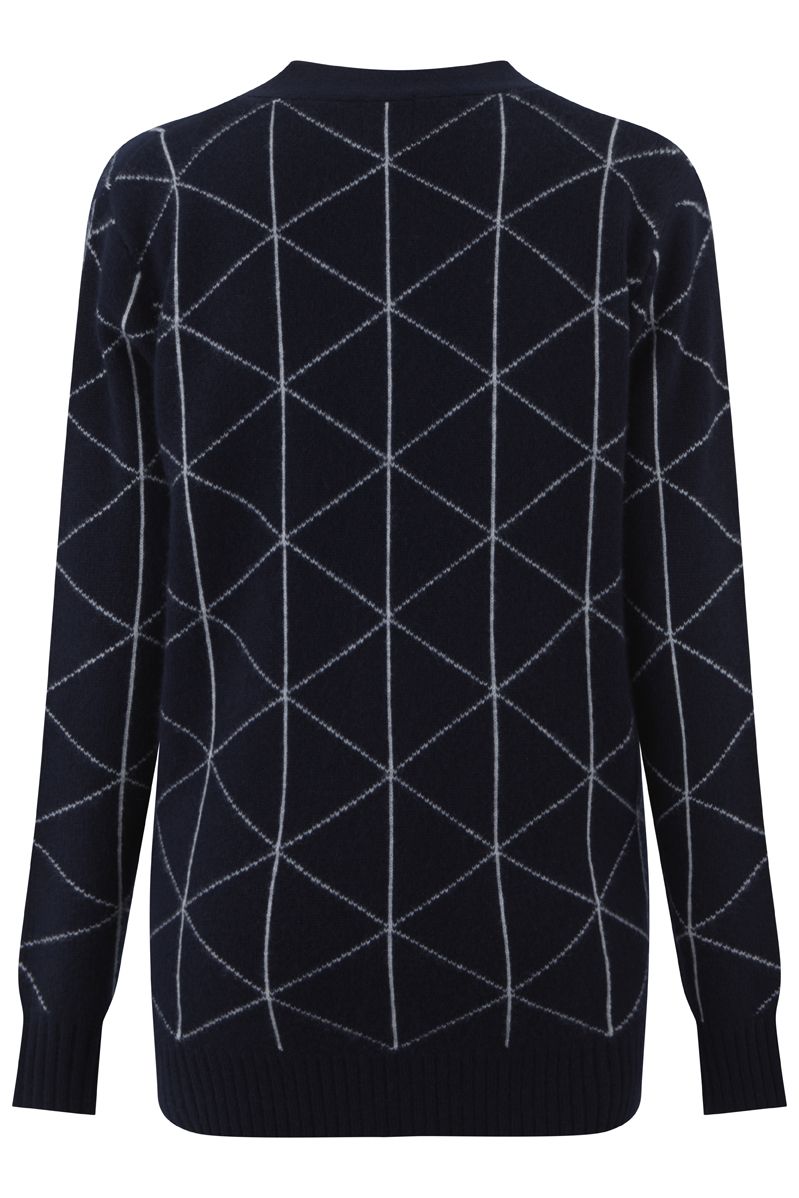 Fox Cardigan Navy