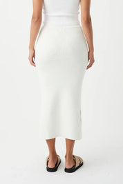 Harper Organic Knit Skirt - Cream