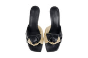 Kendall Knot Kitten Heel - Black/Natural