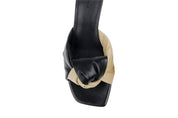 Kendall Knot Kitten Heel - Black/Natural