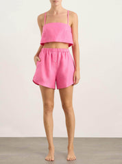 BONDI BORN Shorts Delphi Short BONDI BORN Delphi Short Pink Rose