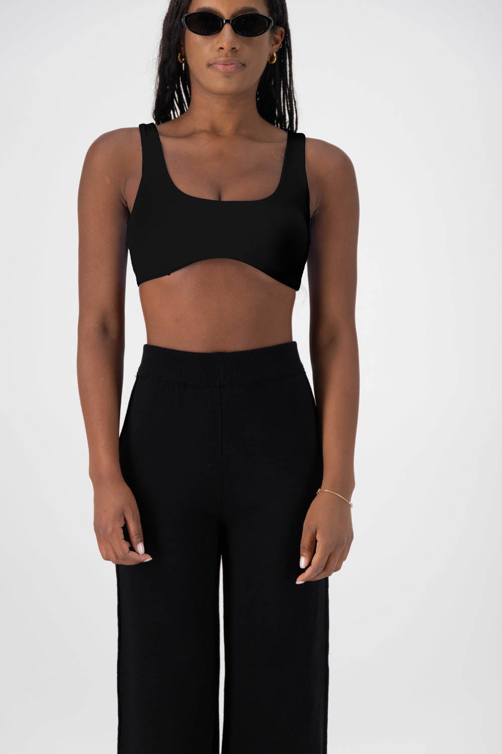 Capri Crop Top Black