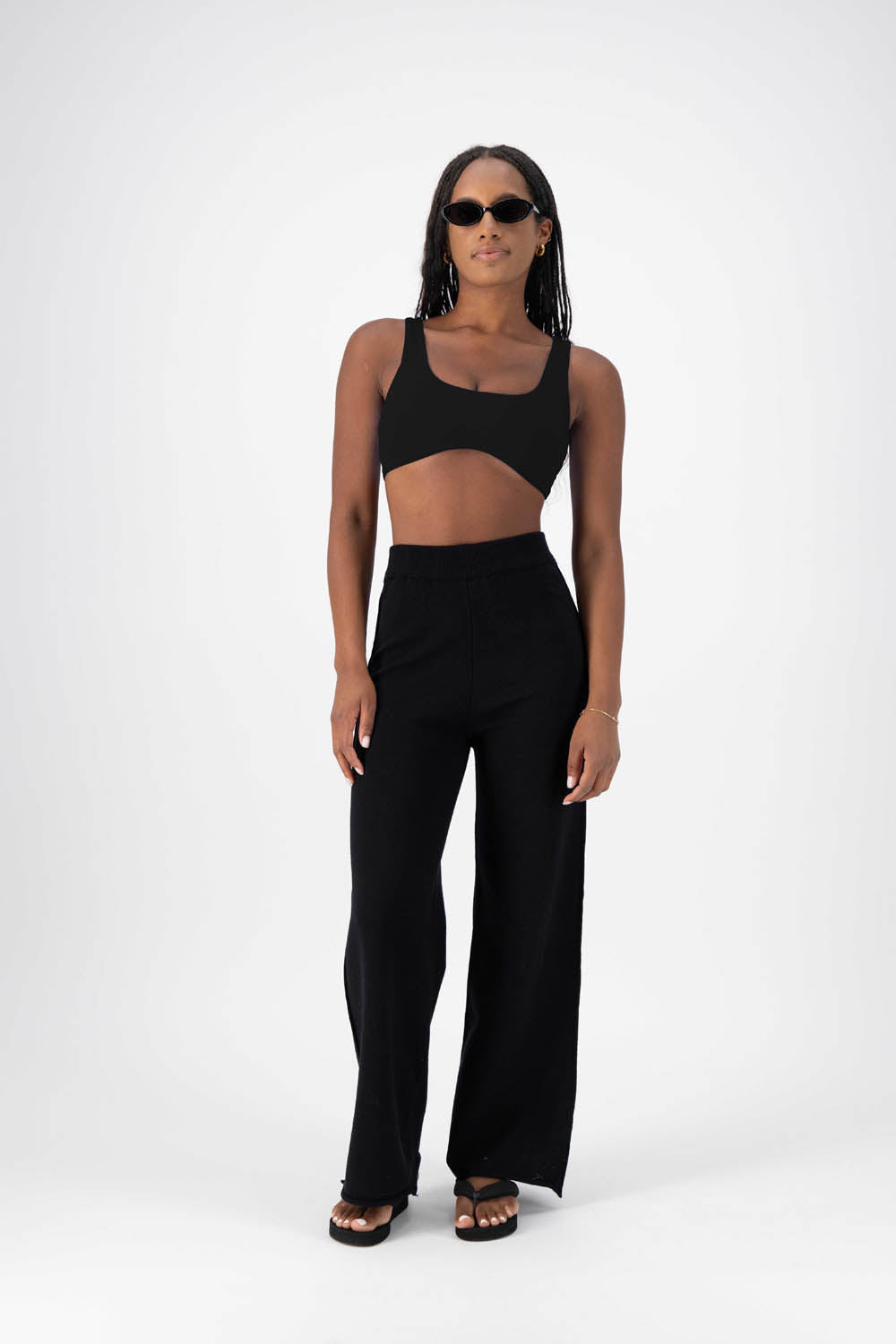 Capri Crop Top Black