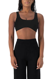 Capri Crop Top Black