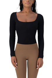 Catania Rib Knit Bodysuit Black