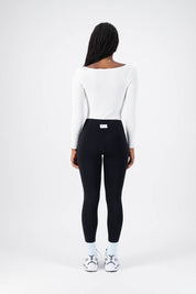 Catania Rib Knit Bodysuit White