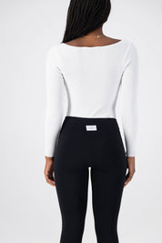 Catania Rib Knit Bodysuit White
