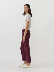 Classic Mid-Rise Jean - Burgundy