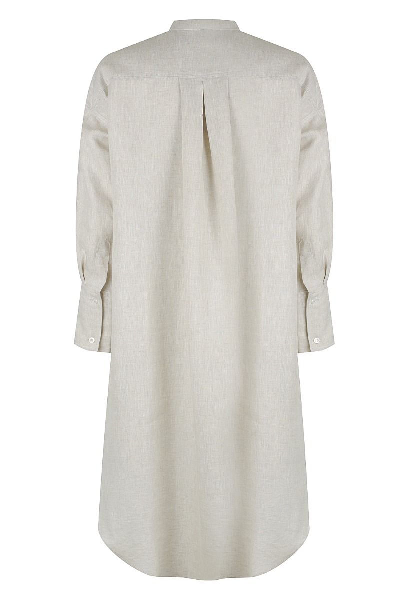 Classic Linen Shirtdress Oat