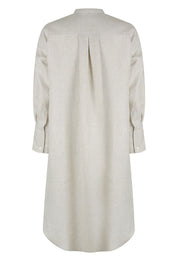 Classic Linen Shirtdress Oat