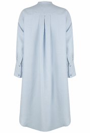 Classic Linen Shirtdress Sky