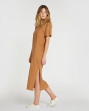 The Boxy Tee Dress Tobacco Brown