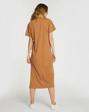 The Boxy Tee Dress Tobacco Brown