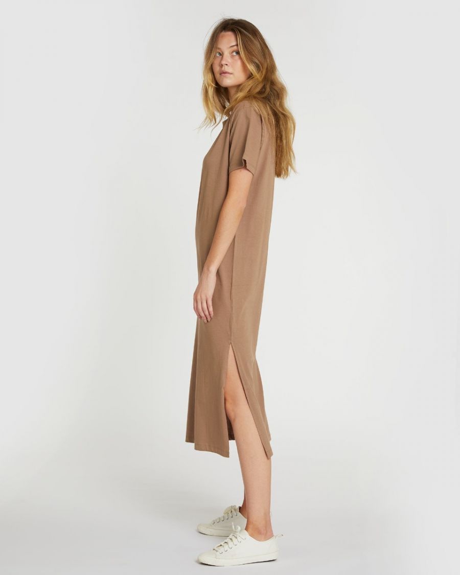 The Boxy Tee Dress Caribou