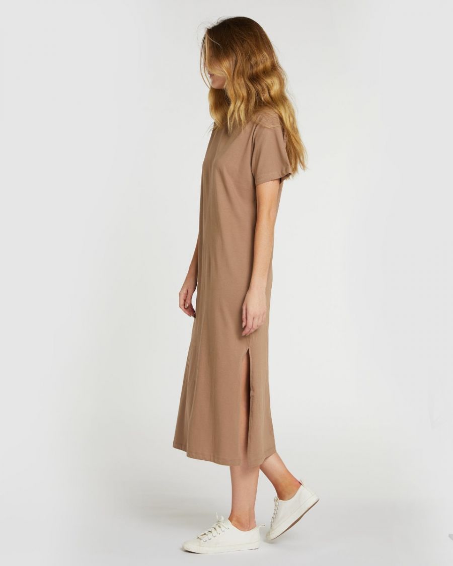 The Boxy Tee Dress Caribou