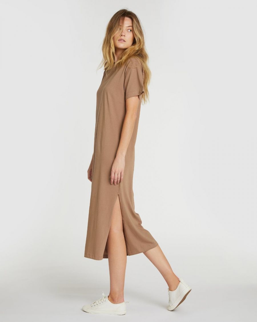 The Boxy Tee Dress Caribou