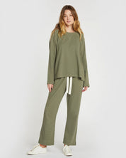 The Waffle Pant Dusty Olive