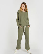 The Waffle Pant Dusty Olive