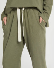 The Waffle Pant Dusty Olive