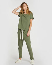 The Slub Lounge Pant Matcha