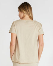 The Raw Hem Slub Tee Feather