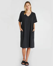 The Slub Tee Dress Squid Ink