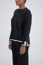 Deia Knit Jumper Black