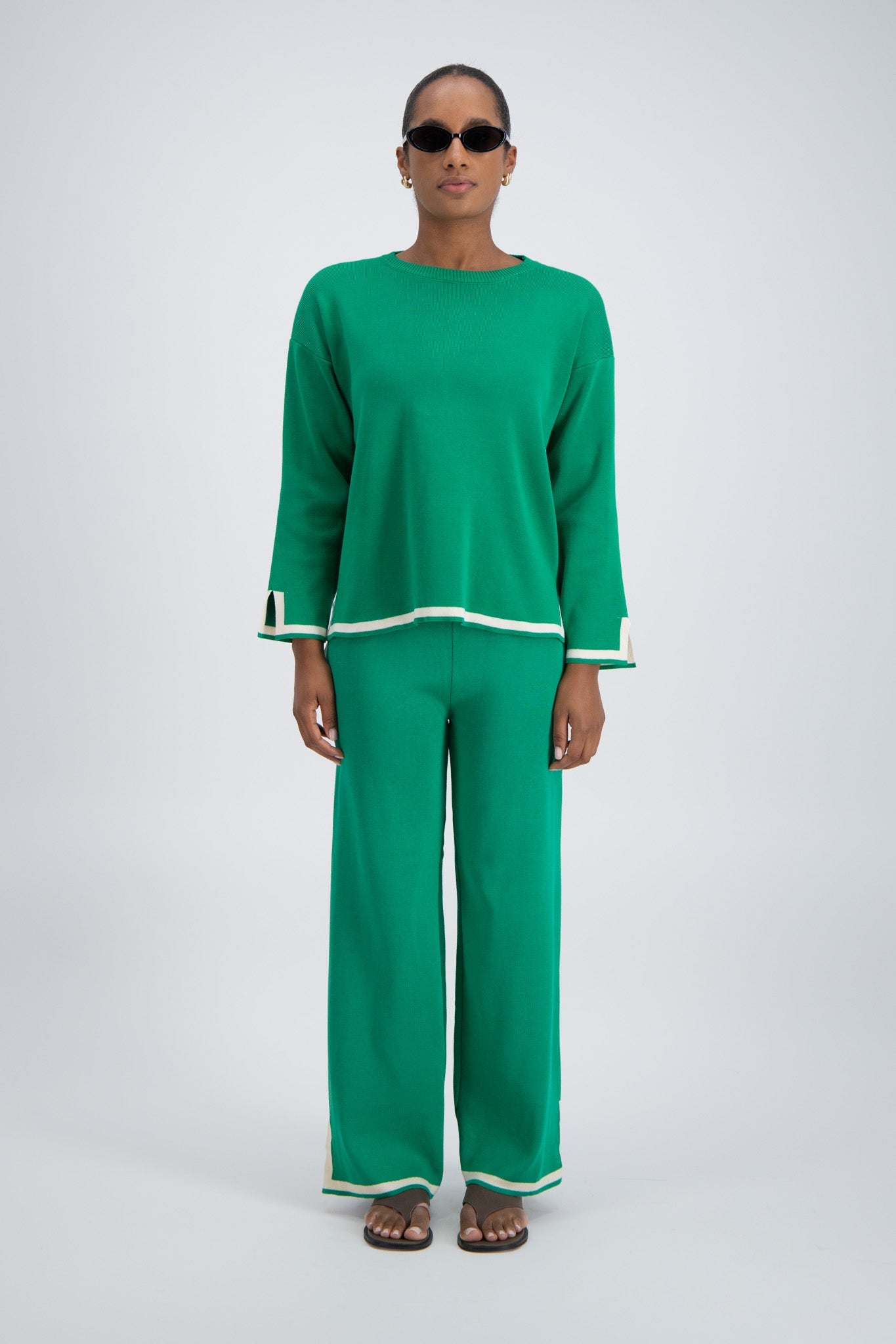 Deia Knit Jumper Green