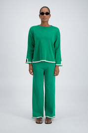 Deia Knit Jumper Green