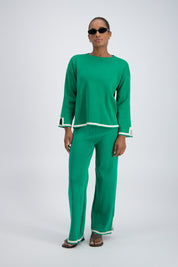 Deia Knit Jumper Green