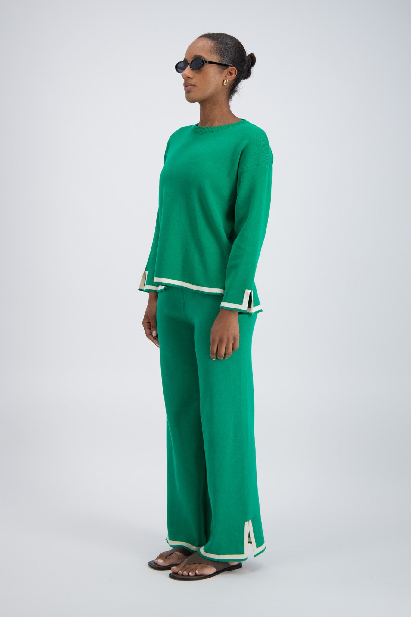Deia Knit Jumper Green