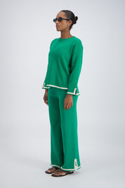 Deia Knit Jumper Green