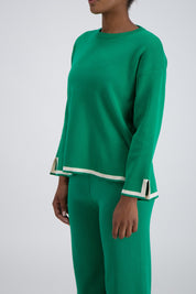 Deia Knit Jumper Green